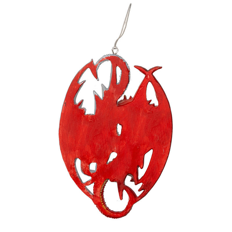 Fire and Ice Dragon Ornament by Anne Stokes