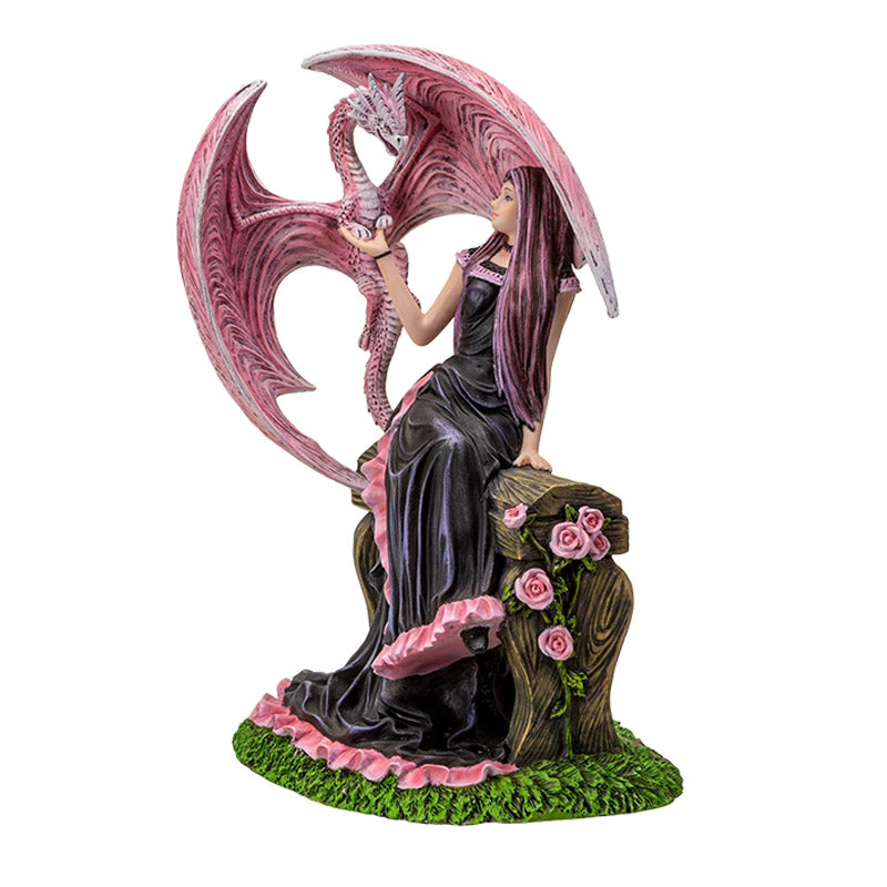 Elegant Dragon Figurine by Anne Stokes