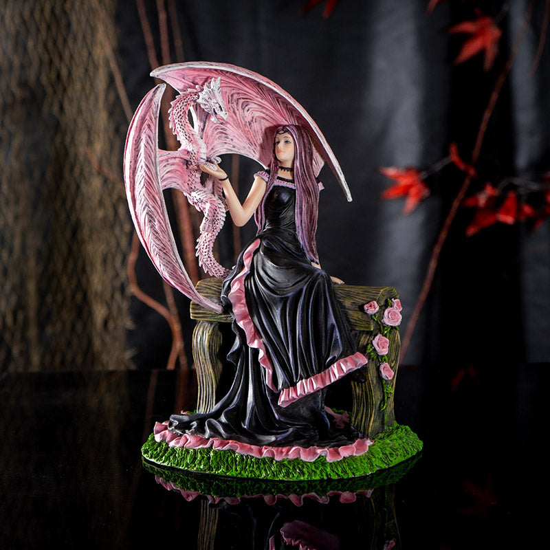 Elegant Dragon Figurine by Anne Stokes