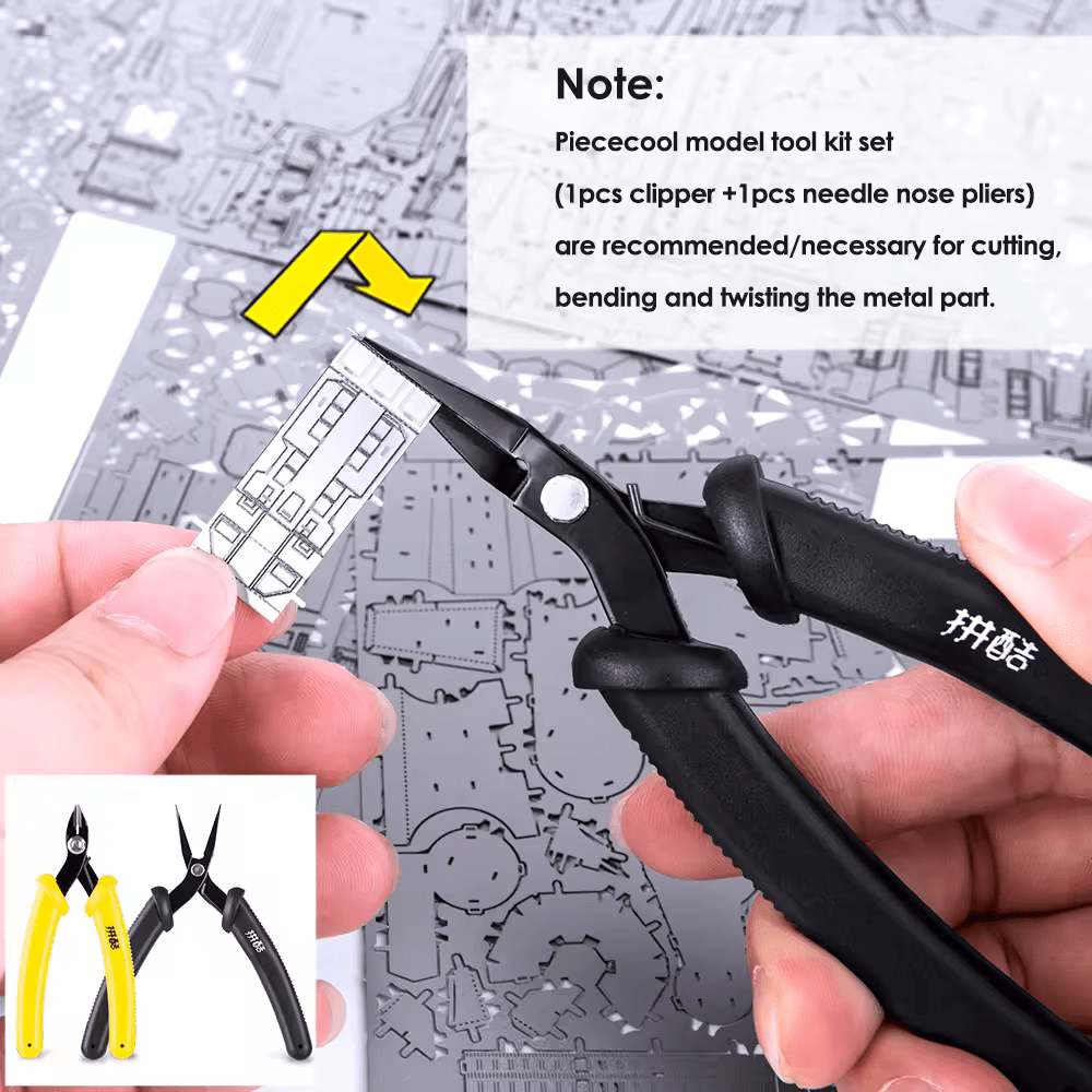 2pcs Set portable pliers for 3d Metal Puzzles