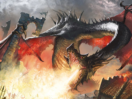 Shadow Inferno Dragon Diamond Art