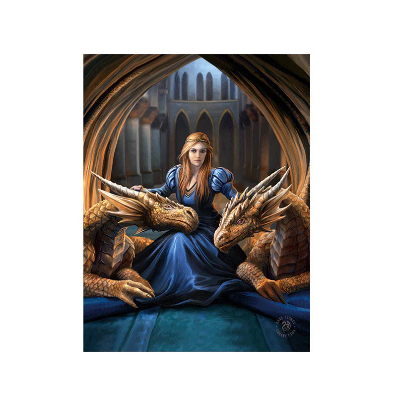 Anne Stokes Fierce Loyalty 40cm x 30cm 3D Lenticular Print