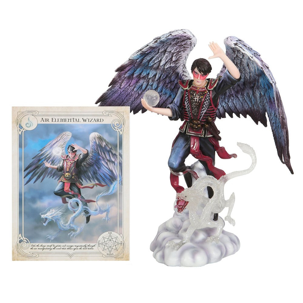 Air Elemental Wizard Figurine by Anne Stoke
