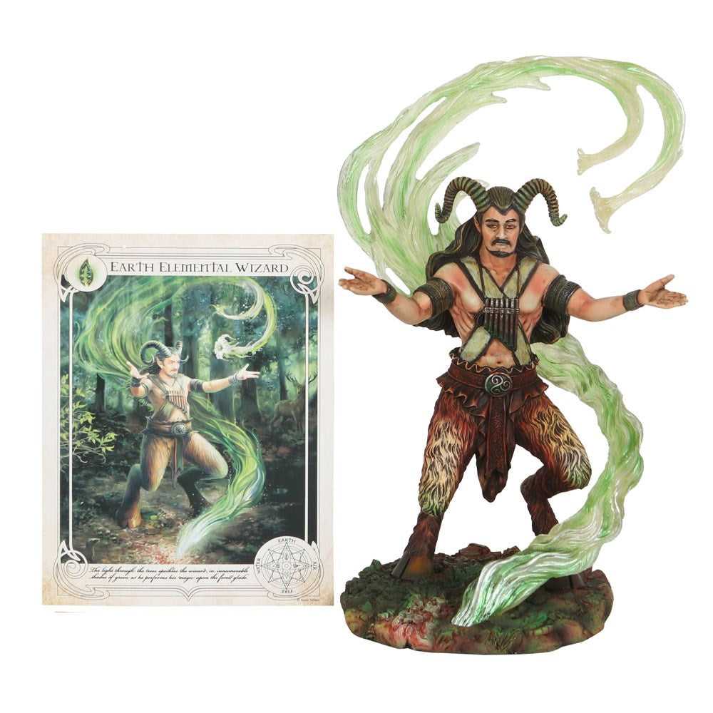 Earth Elemental Wizard Figurine by Anne Stoke