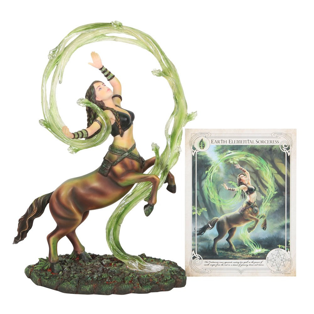 Earth Elemental Sorceress Figurine by Anne Stoke
