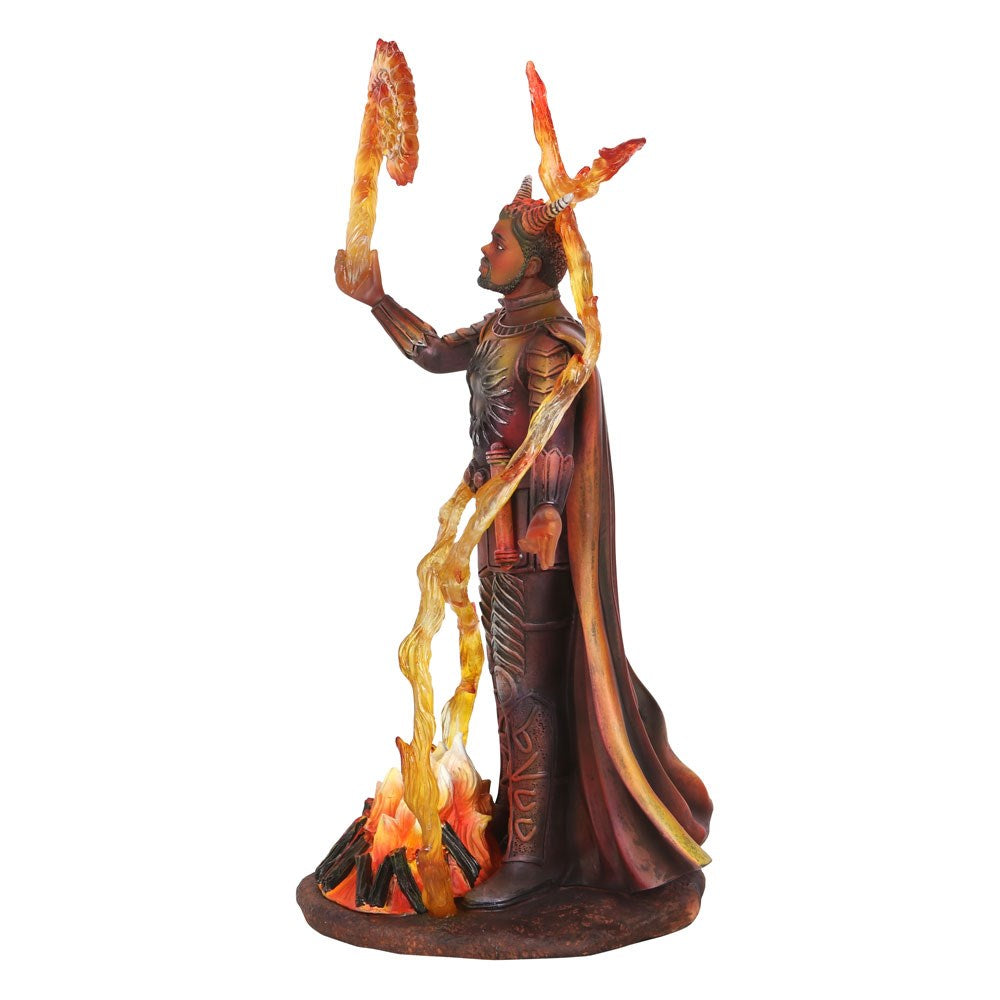 Fire Elemental Wizard Figurine by Anne Stoke