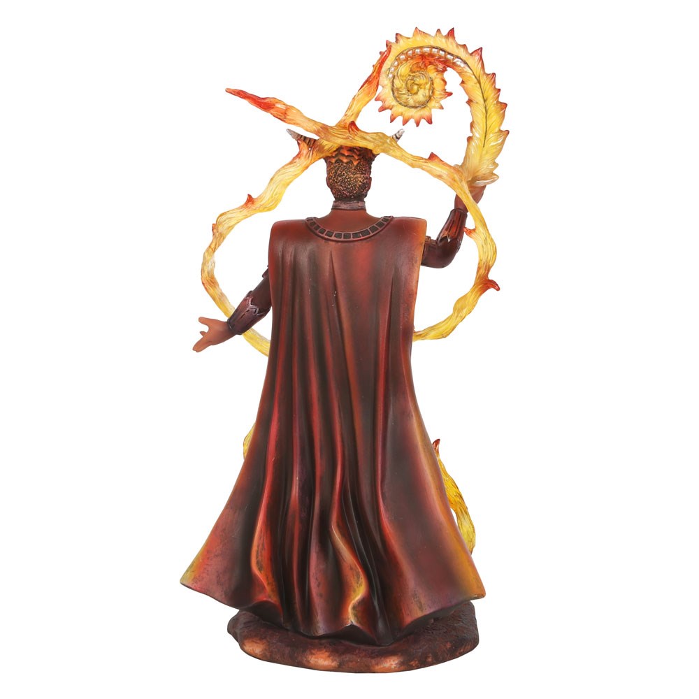Fire Elemental Wizard Figurine by Anne Stoke