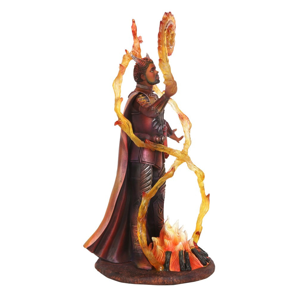 Fire Elemental Wizard Figurine by Anne Stoke