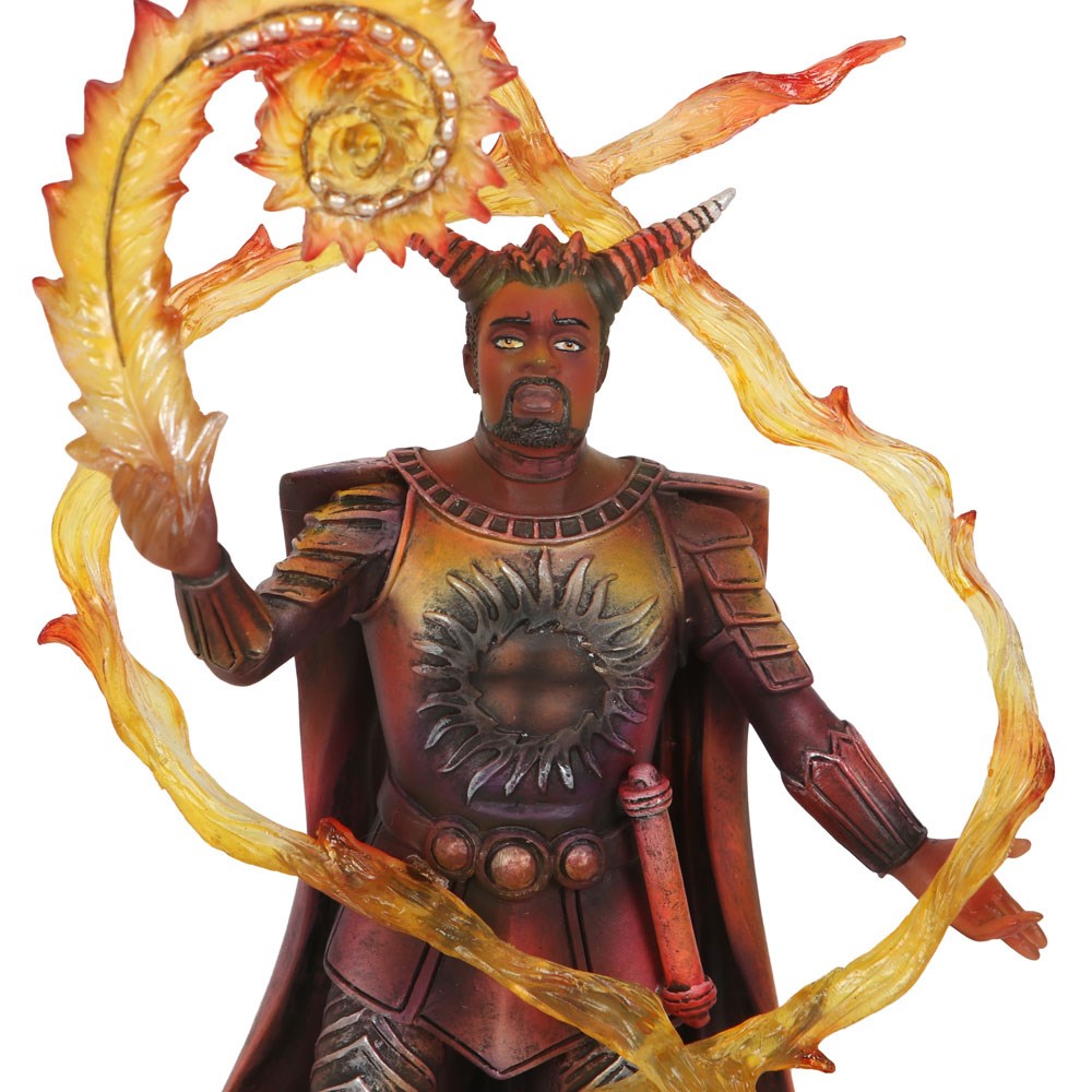 Fire Elemental Wizard Figurine by Anne Stoke