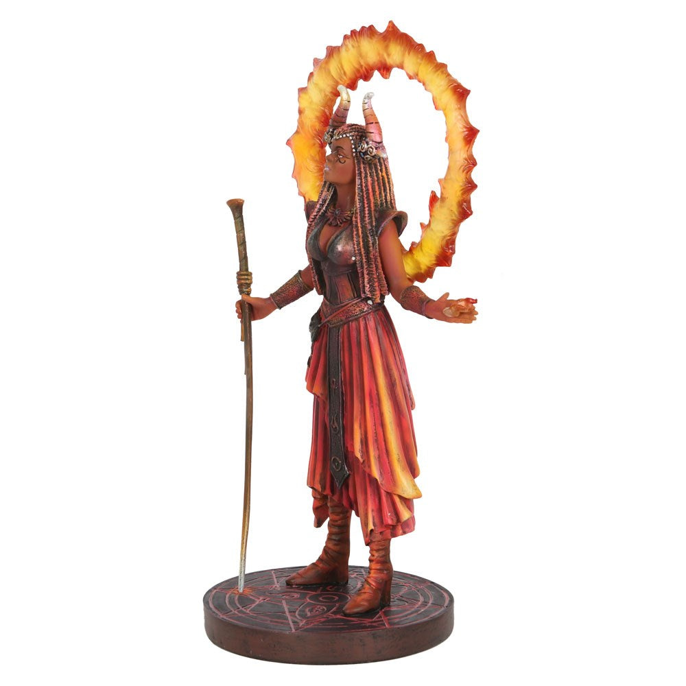 Fire Elemental Sorceress Figurine by Anne Stoke
