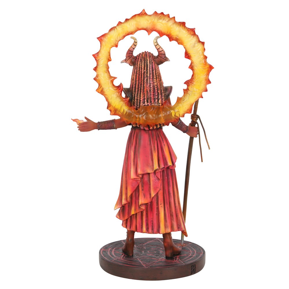 Fire Elemental Sorceress Figurine by Anne Stoke