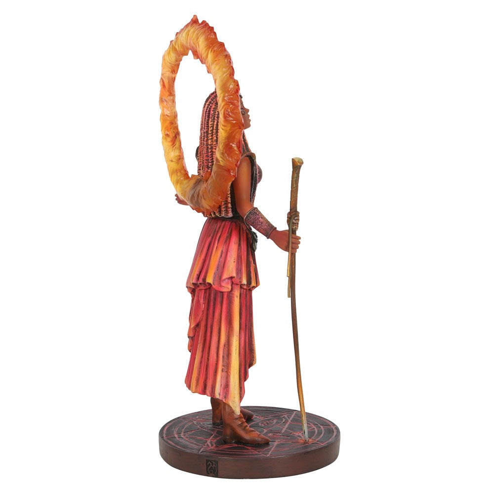 Fire Elemental Sorceress Figurine by Anne Stoke