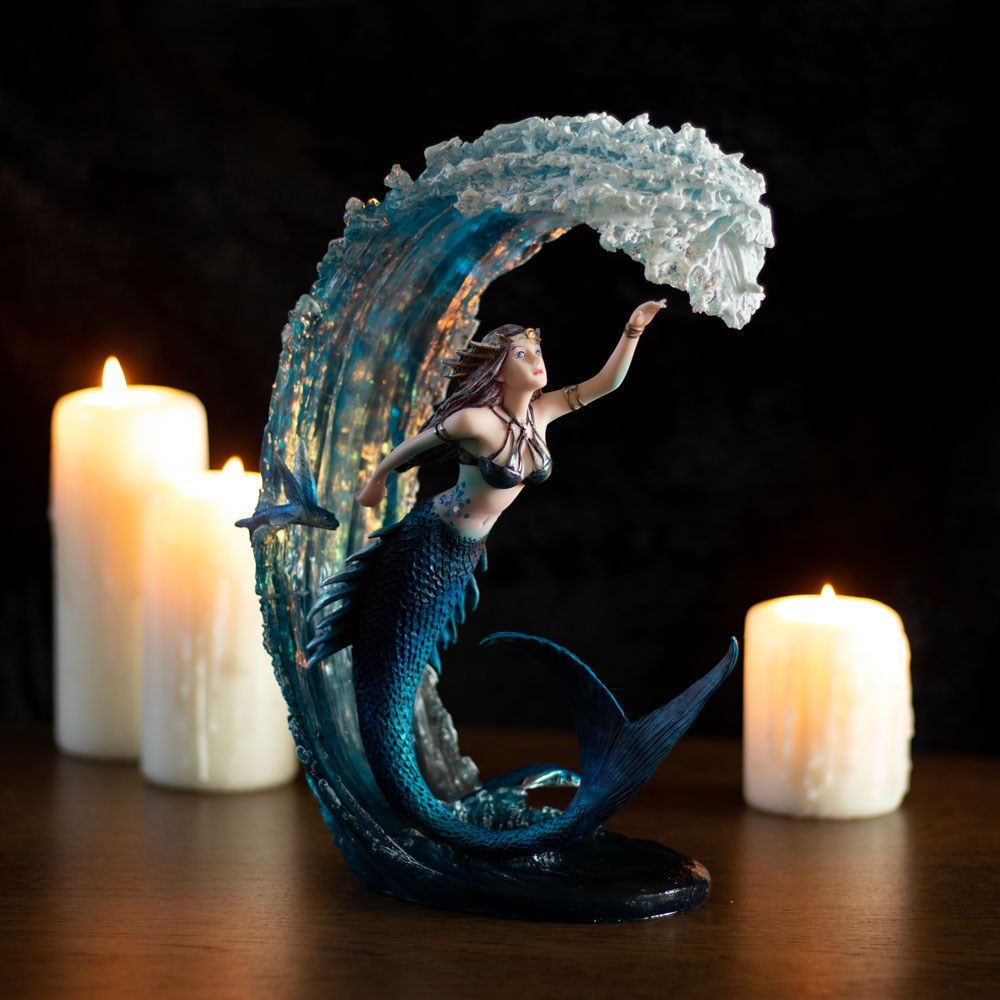 Water Elemental Sorceress Figurine by Anne Stoke