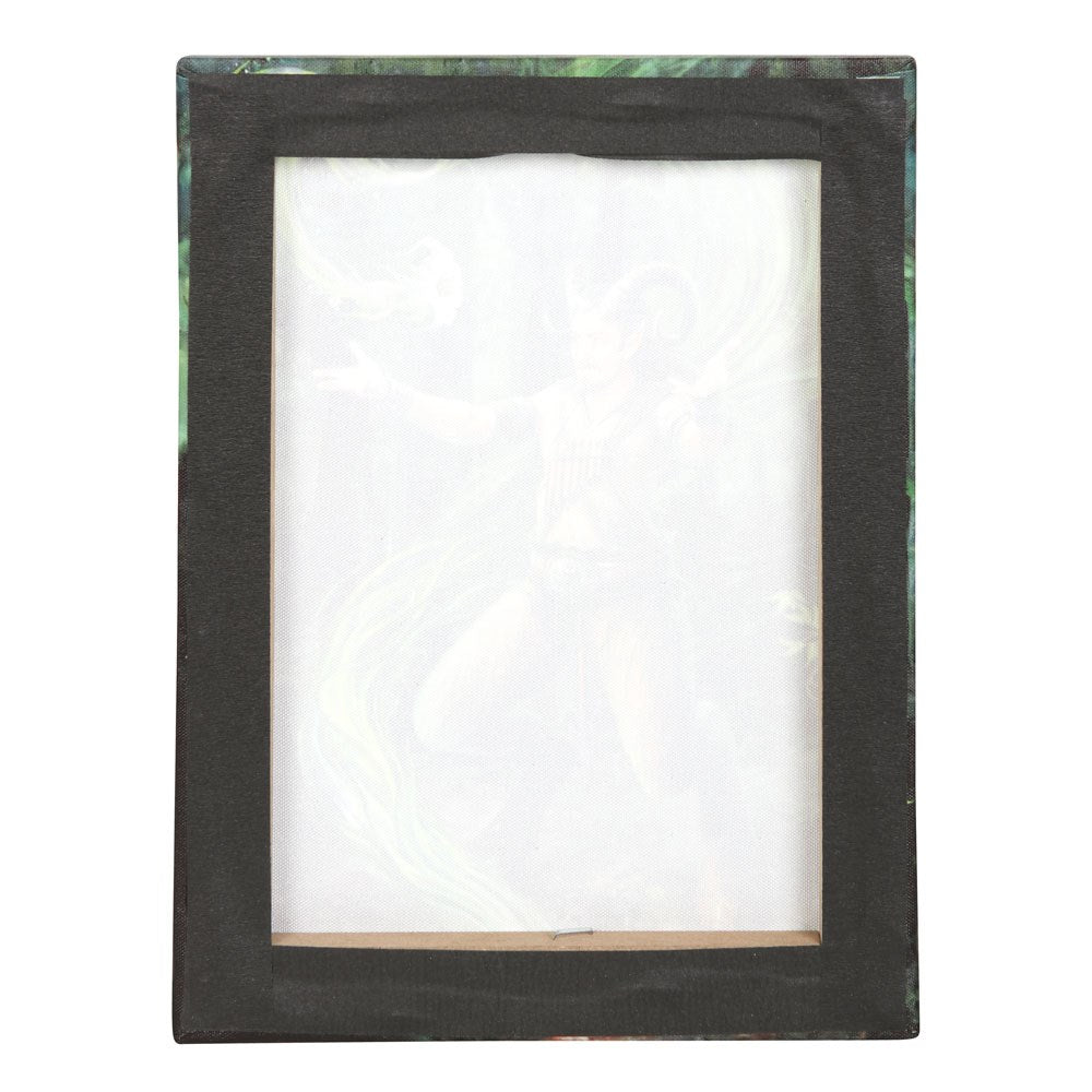 19X25CM Earth Element Wizard Canvas Plaque By Anne Stokes