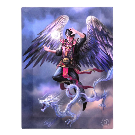 19X25CM Air Element Wizard Canvas Plaque By Anne Stokes