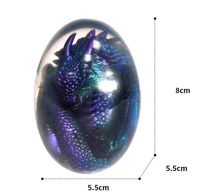 Luminous Lava Dragon Egg and Rock Base