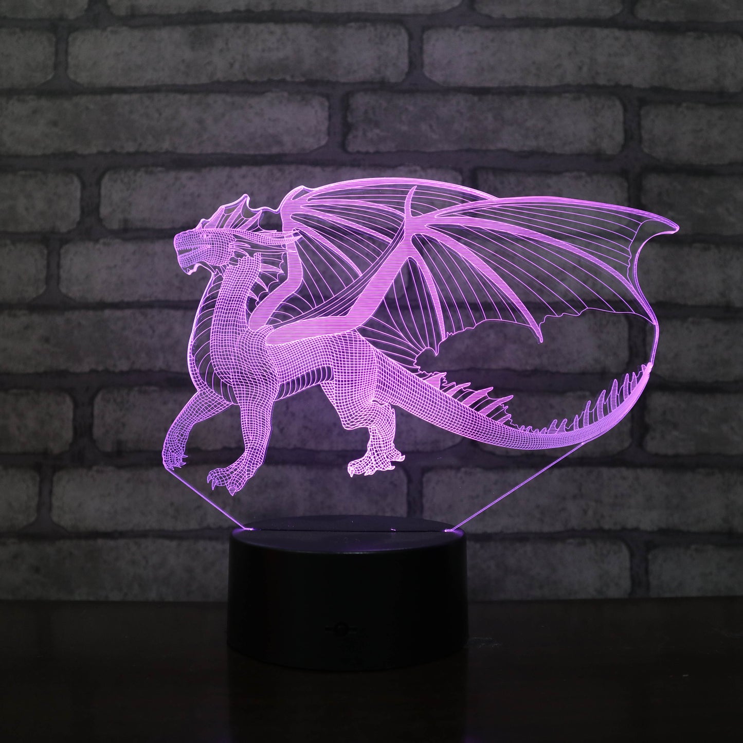 Acrylic Dragon Remote Control Night Light