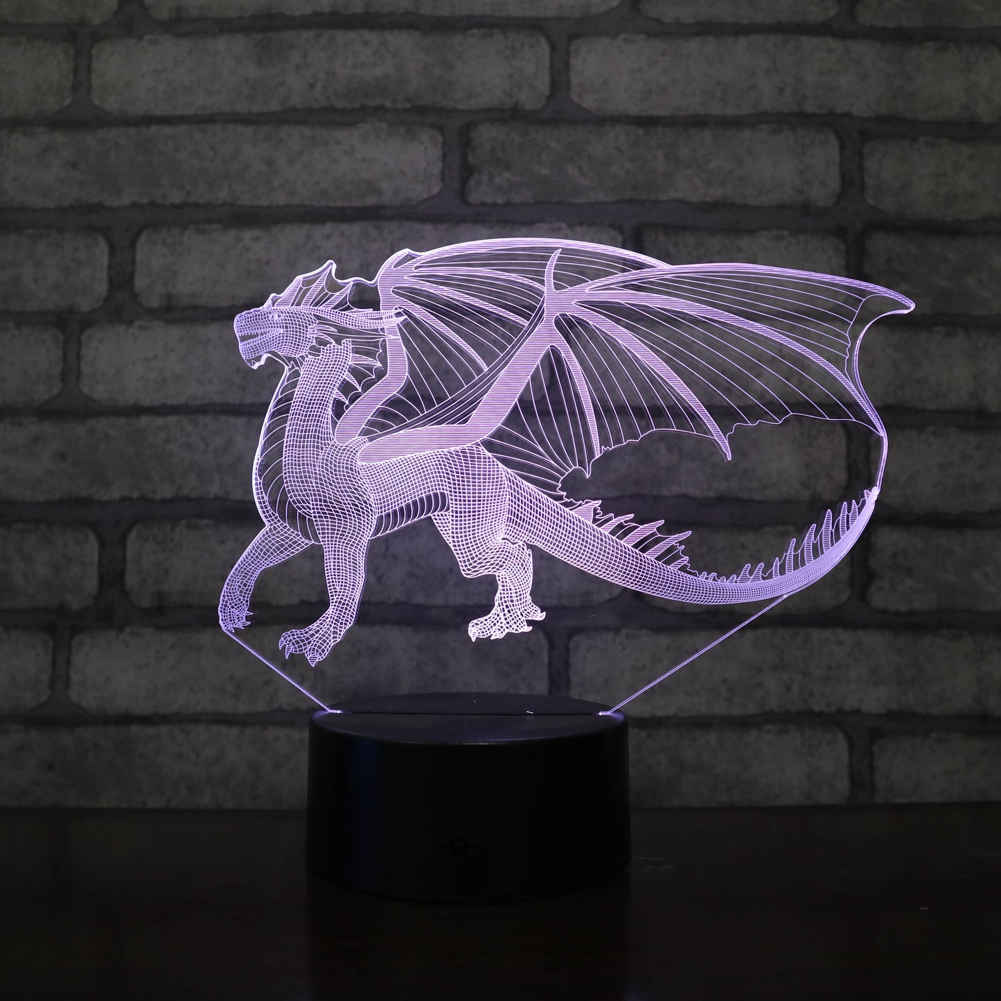 Acrylic Dragon Remote Control Night Light