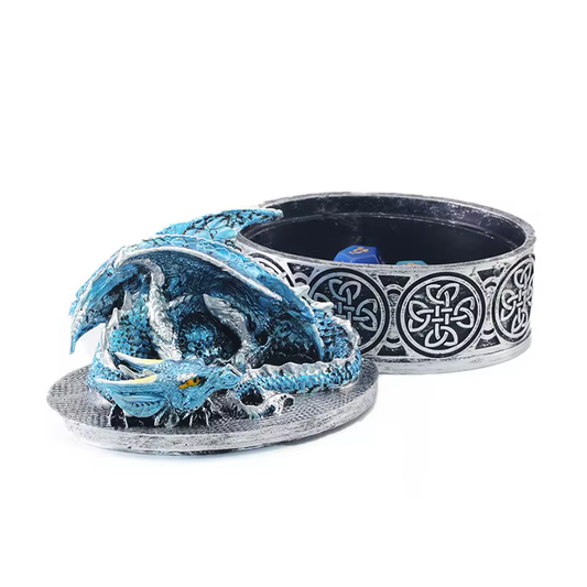 Oval Celtic Dragon Jewellery Box