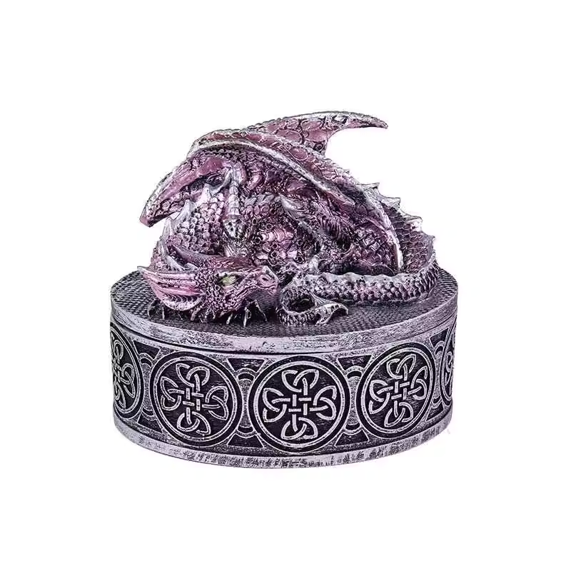 Oval Celtic Dragon Jewellery Box