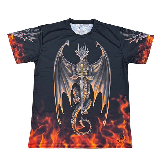 Dragon Warrior T-Shirt by Anne Stokes