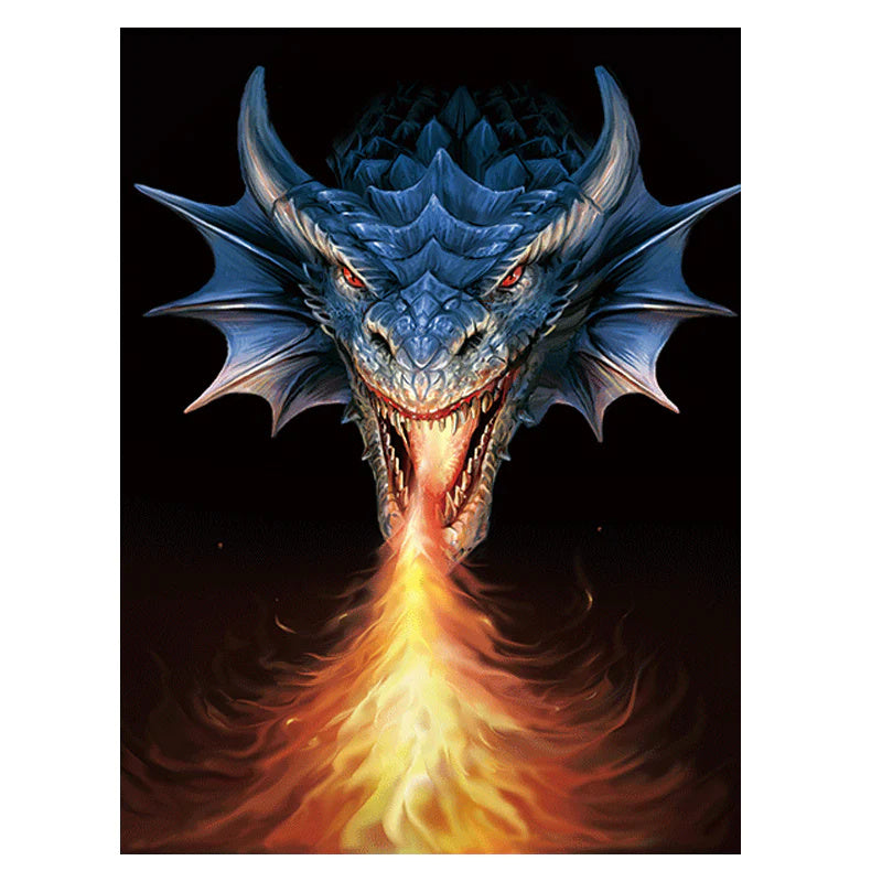 Anne Stokes Fire Breather 40cm x 30cm 3D Lenticular Print