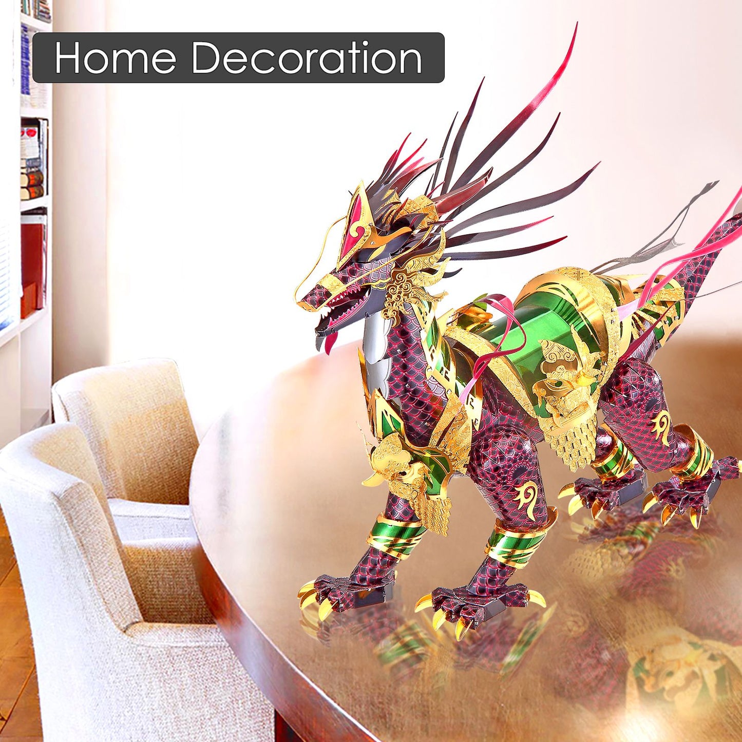 Auspicious Kirin Dragon 3D Metal Jigsaw Puzzle