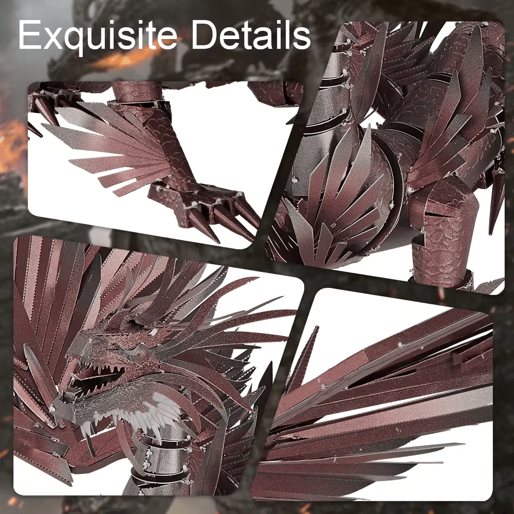 Hellstorm Dragon 3D Metal Jigsaw Puzzle