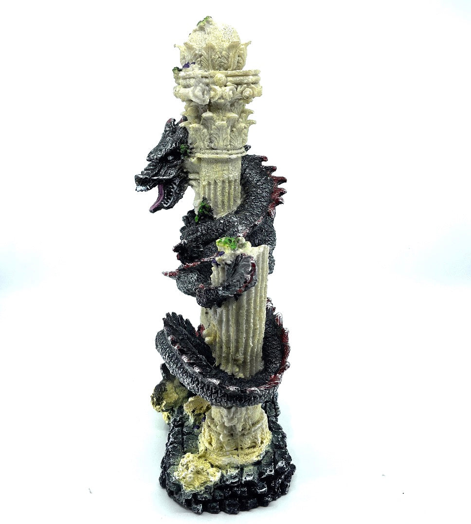 Chinese Polyresin Fishtank Dragon Figurine