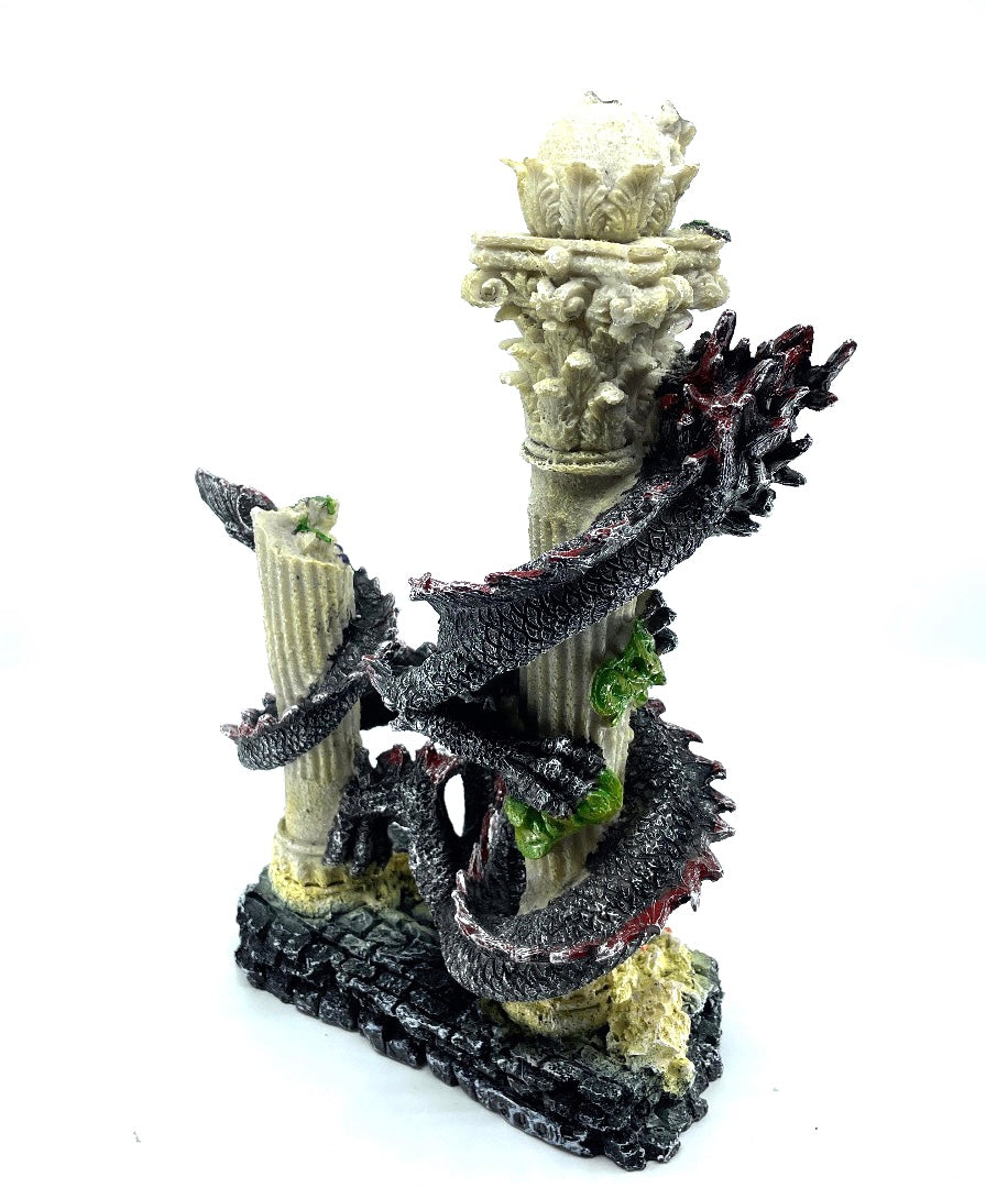 Chinese Polyresin Fishtank Dragon Figurine
