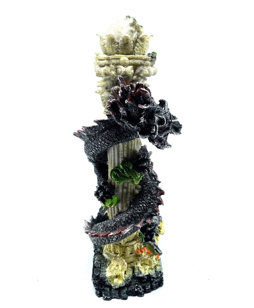 Chinese Polyresin Fishtank Dragon Figurine