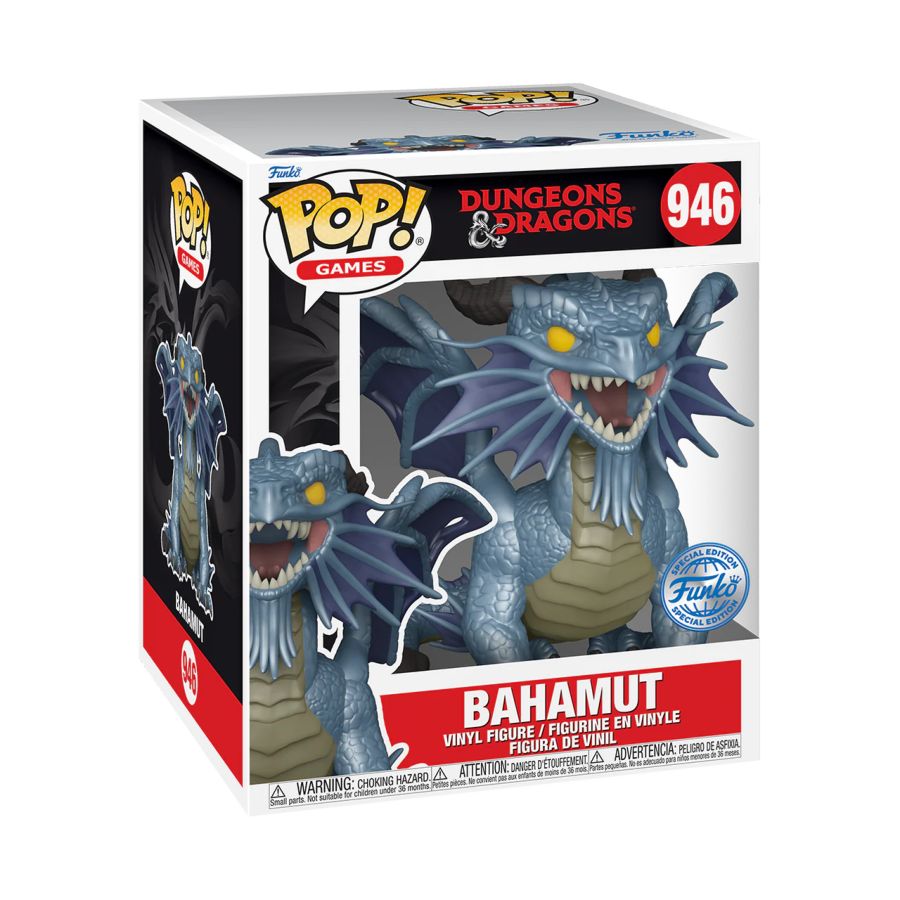 Popcultcha Super Sized 6" Bahamut Platinum Dragon - D&D Fanatic Must-Have!
