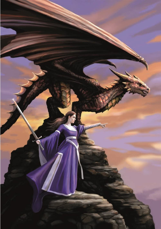 Anne Stokes Sentinel 40cm x 30cm 3D Lenticular Print