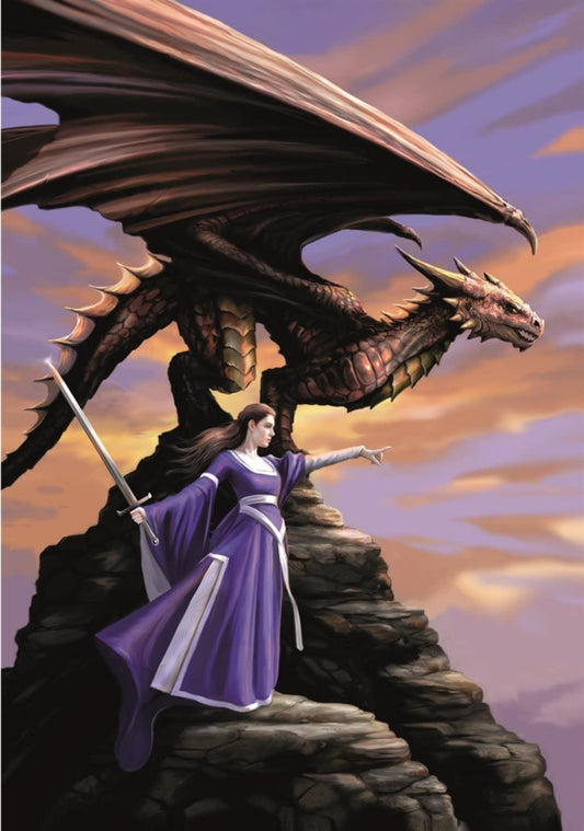 Anne Stokes Sentinel 40cm x 30cm 3D Lenticular Print