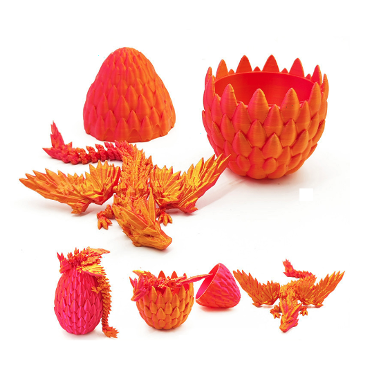 3D Posable Winged Dragon Egg