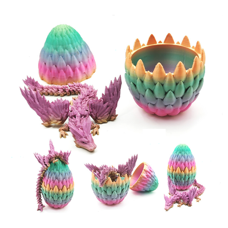 3D Posable Winged Dragon Egg