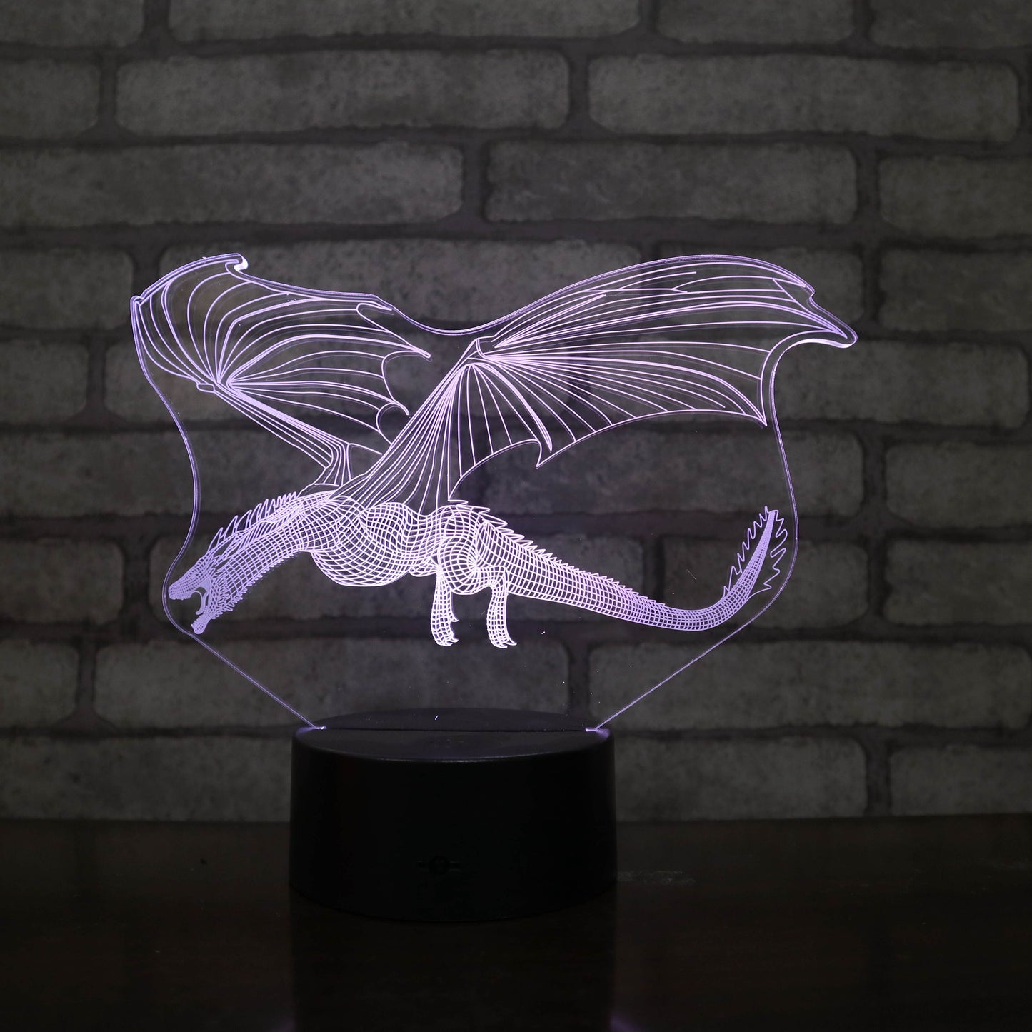 Acrylic Wyvern Dragon Remote Control Night Light