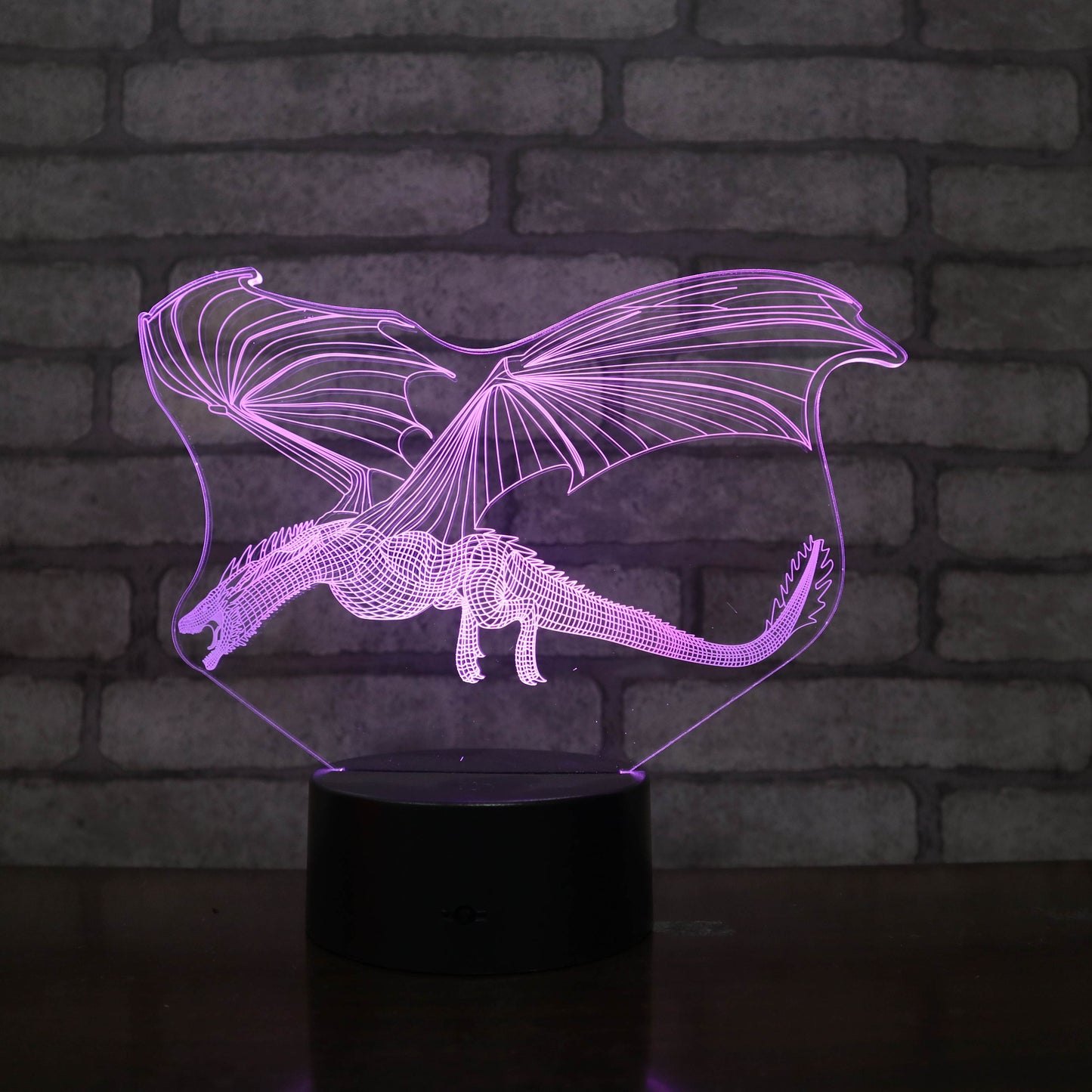 Acrylic Wyvern Dragon Remote Control Night Light