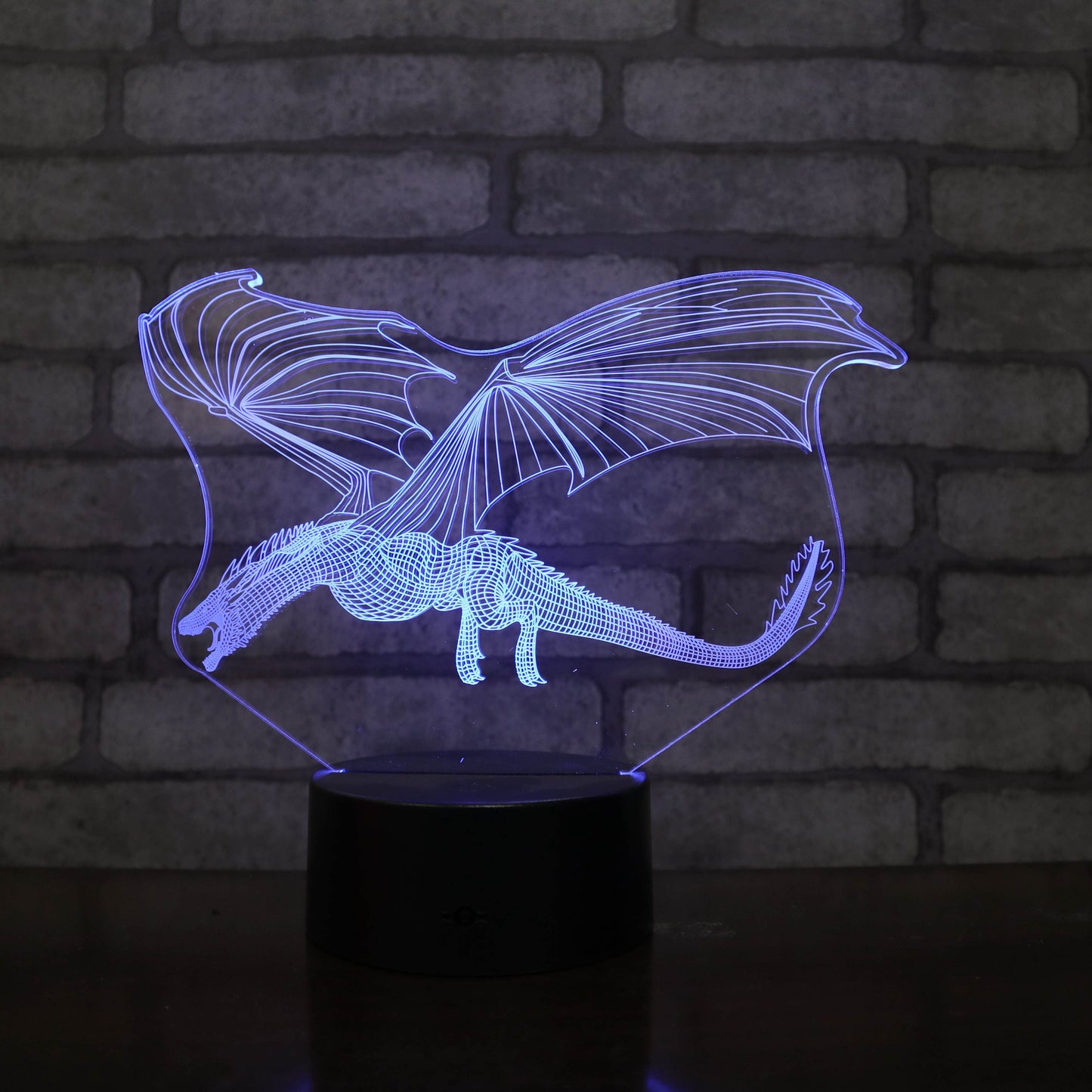 Acrylic Wyvern Dragon Remote Control Night Light
