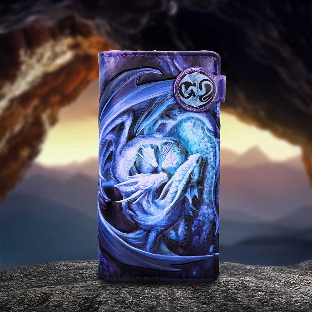 Anne Stokes Welcome Hatchling fantasy dragon purse lifestyle display