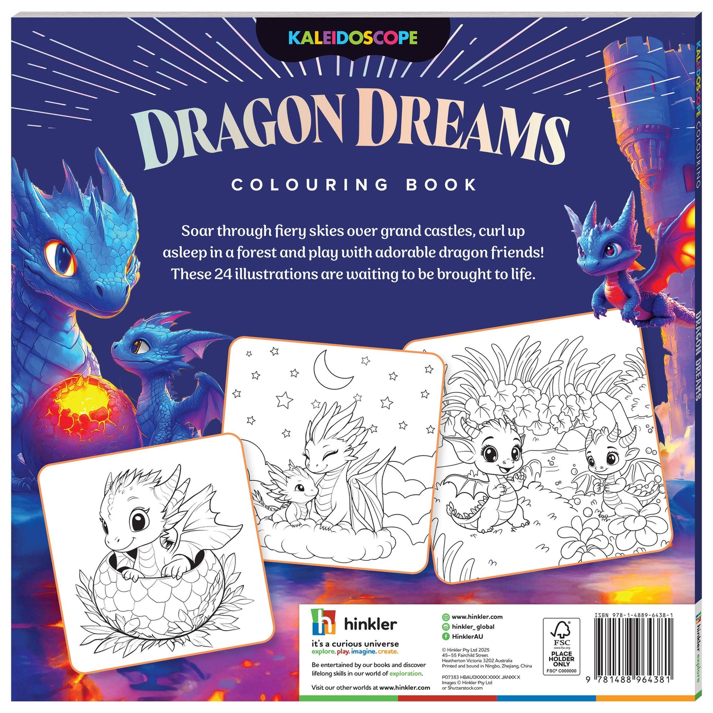 Kaleidoscope Colouring Book – Dragon Dreams Fantasy Edition
