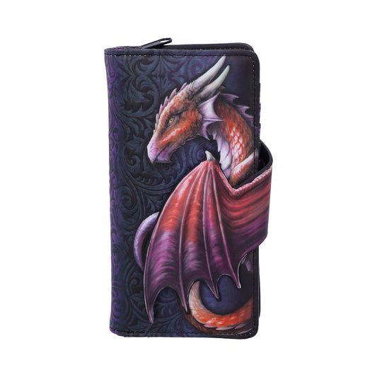 Take Flight Embossed Red Dragon Purse