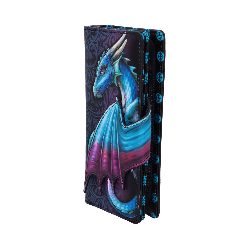 Take Flight Embossed Blue Dragon Purse