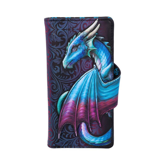 Take Flight Embossed Blue Dragon Purse