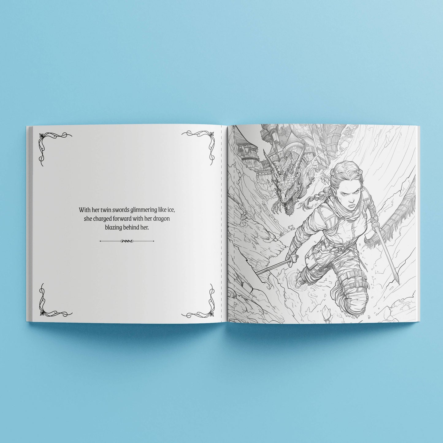 Creative Colouring Book – Queen of Dragons Fantasy Edition