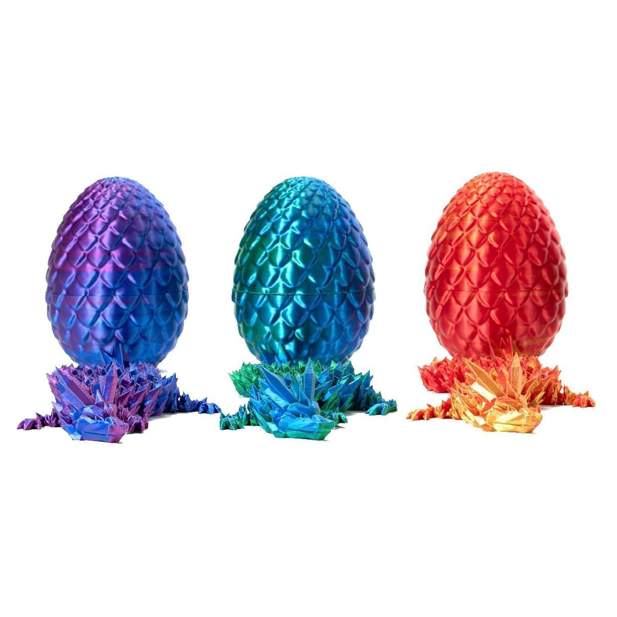 Laser 3D Printed Dragon & Egg