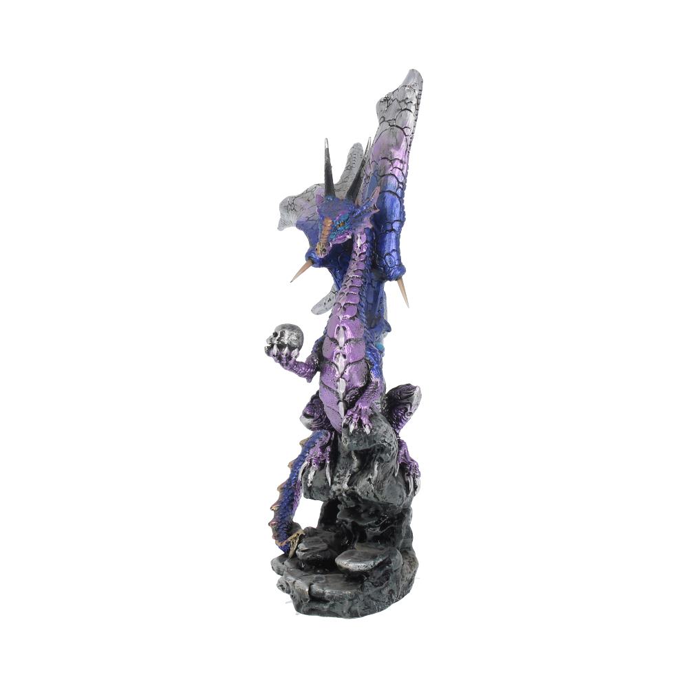 Overseer Blue Silver Dragon Figurine