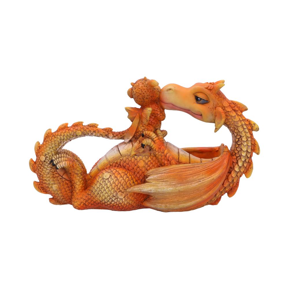 Sweetest Moment Orange Dragon and Baby