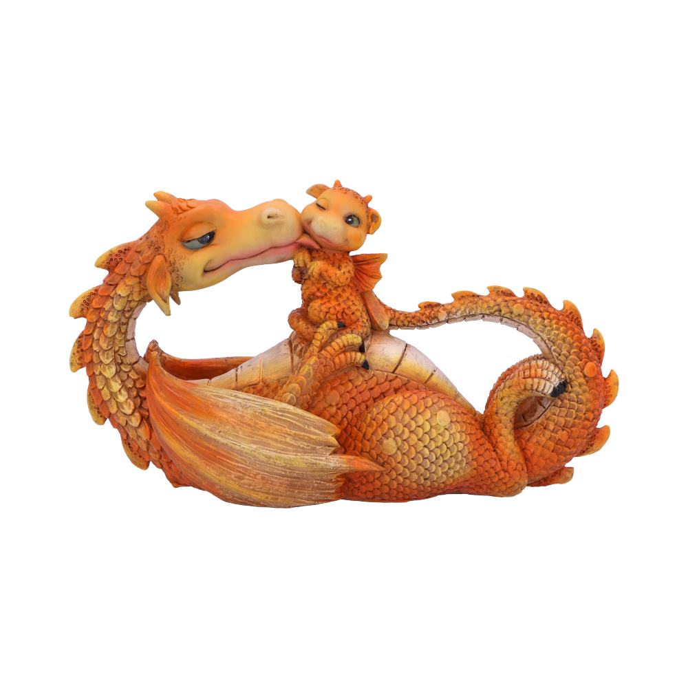 Sweetest Moment Orange Dragon and Baby