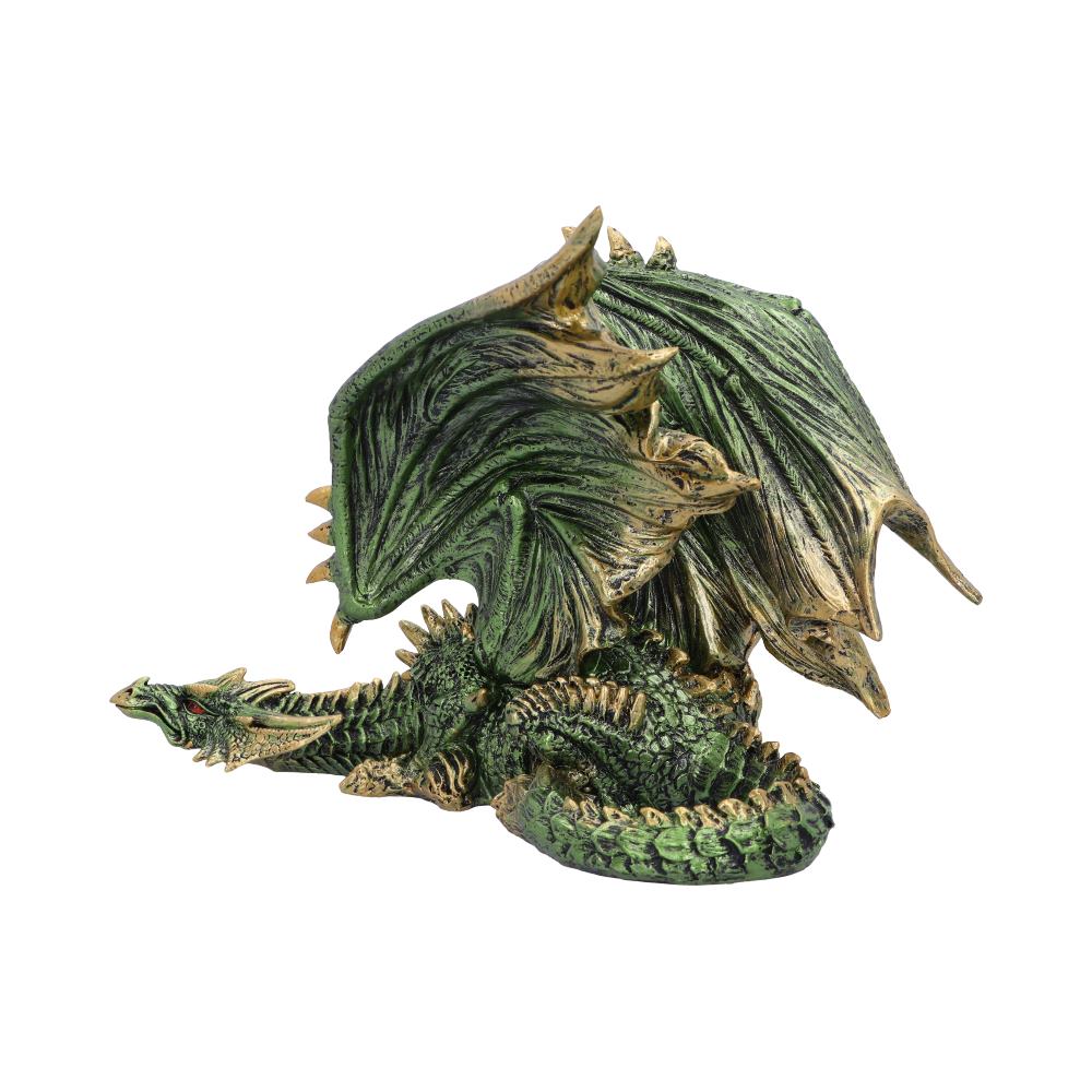 Emerald Rest Green Dragon Figurine 25.3cm